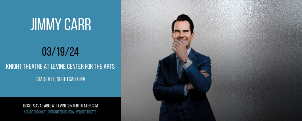 Jimmy Carr at Knight Theatre at Levine Center for the Arts