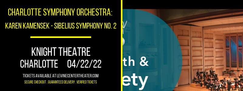 Charlotte Symphony Orchestra: Karen Kamensek - Sibelius Symphony No. 2 at Knight Theatre