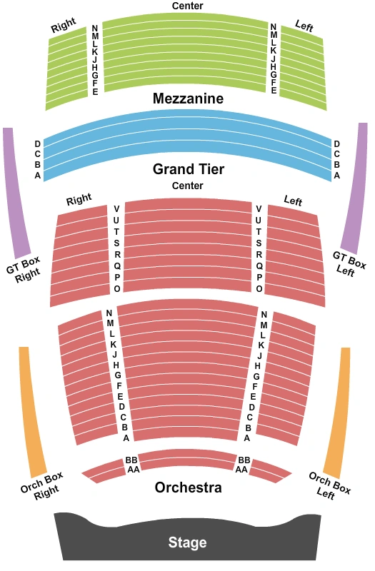 knight theatre at levine center for the arts seating chart