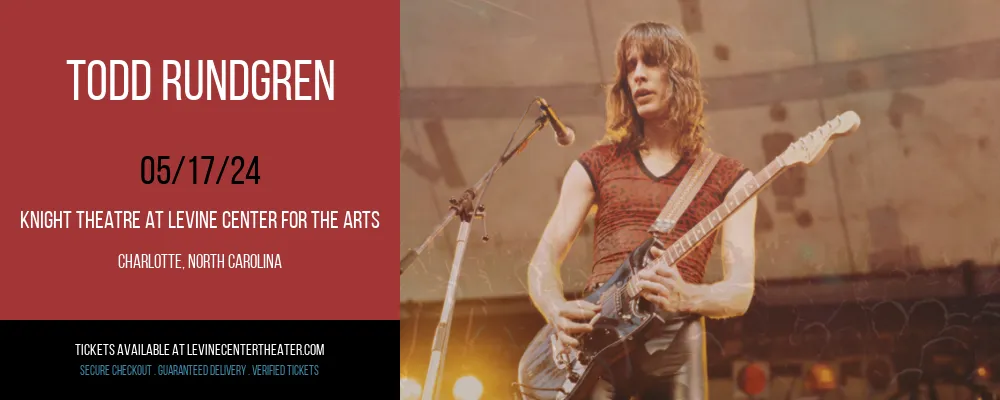 Todd Rundgren at Knight Theatre at Levine Center for the Arts